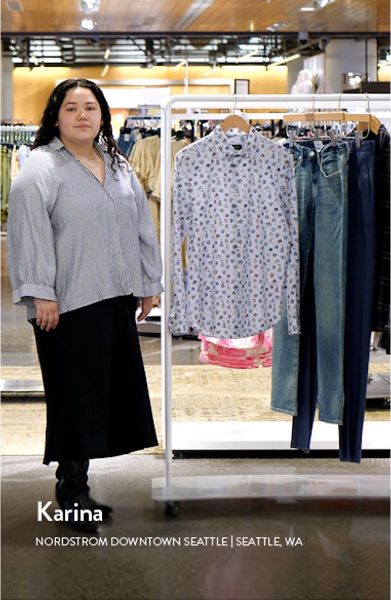 OoohCotton<sup>®</sup> Print Button-Up Shirt, sales video thumbnail