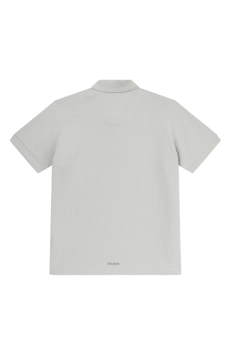 Sealskinz Barmer Textured Organic Cotton Polo, Alternate, color, Grey