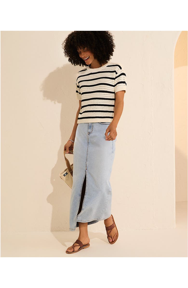 Lands' End Soft Denim Maxi Skirt, Alternate, color, Breeze Blue Wash