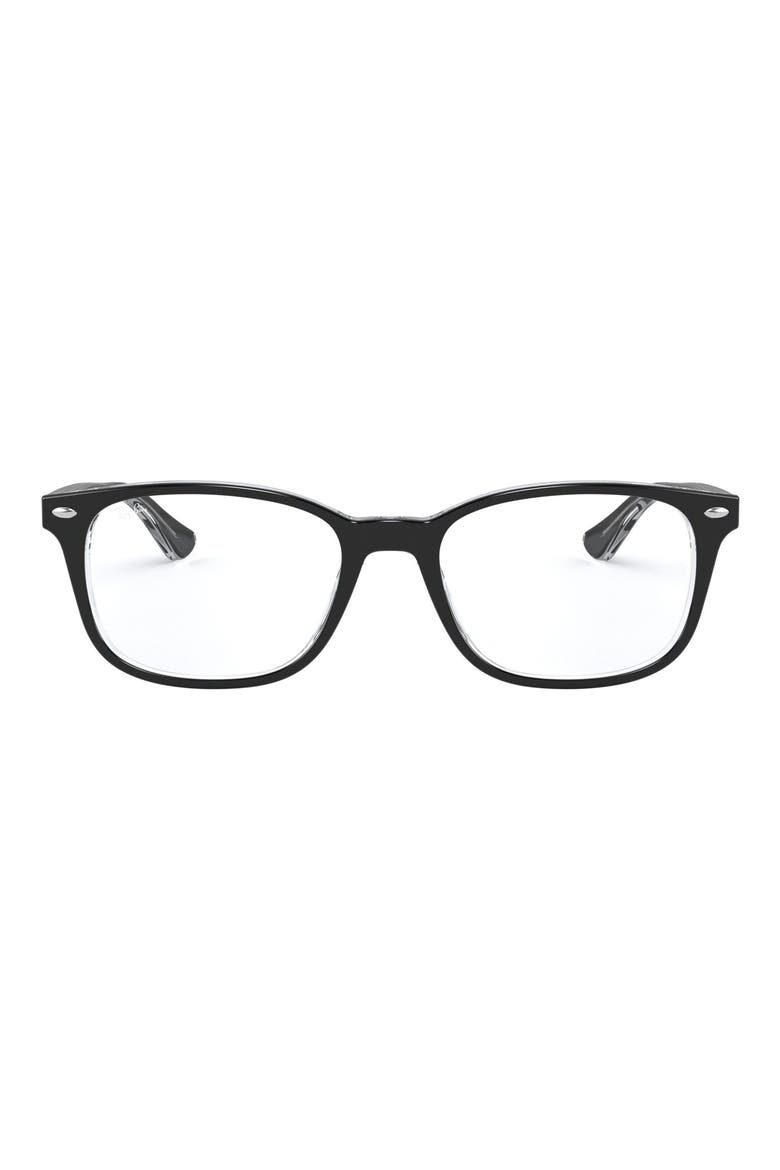 53mm Optical Glasses, Main, color, BLACK