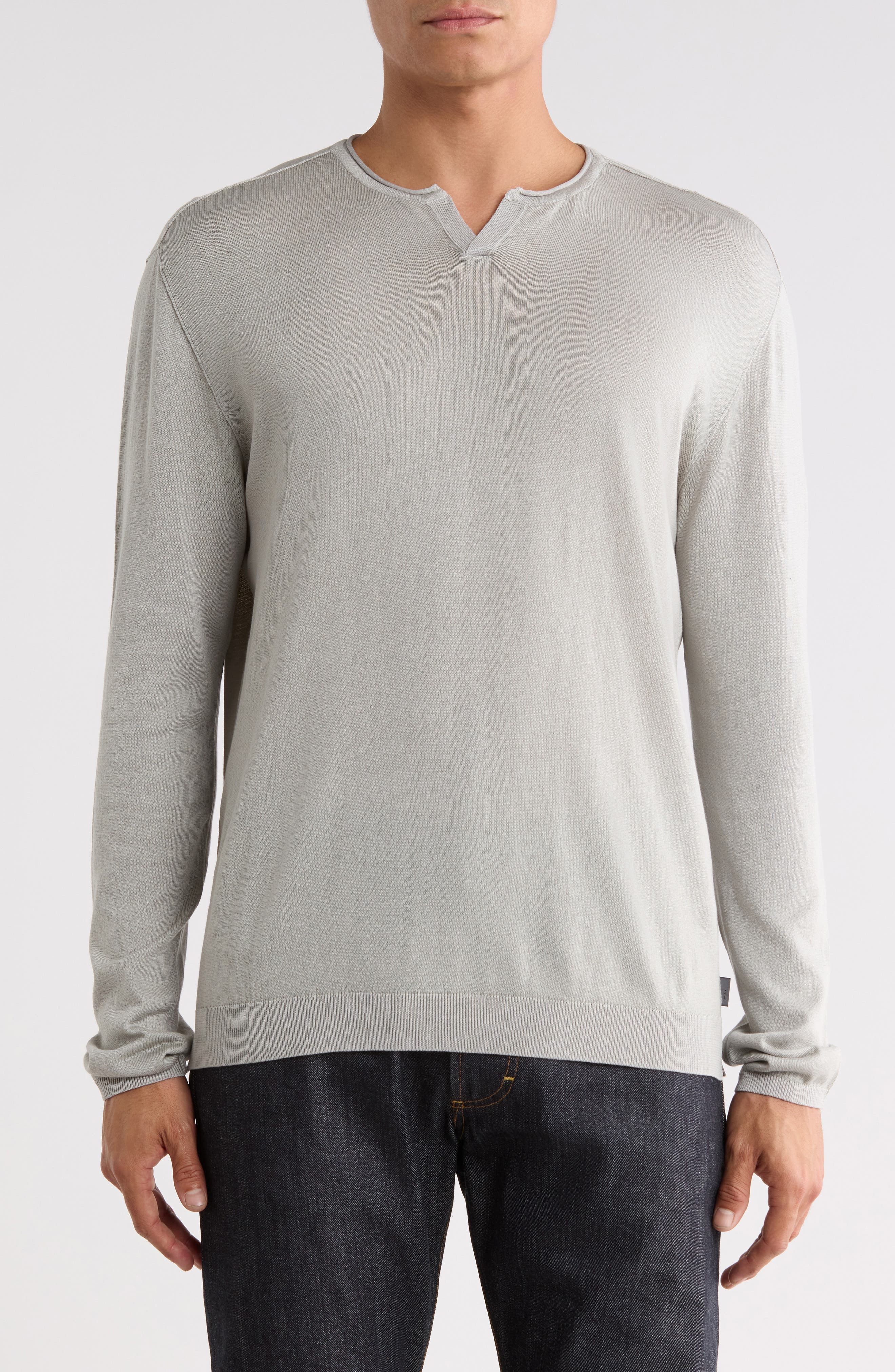 Fiorello Cotton Henley Sweater