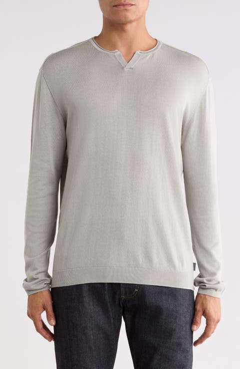 Fiorello Cotton Henley Sweater