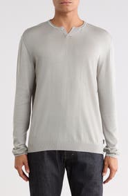 John Varvatos Fiorello Cotton Henley Sweater
