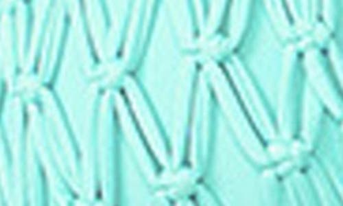 Pq Swim Lila Macramé Bikini Top In Saltwater
