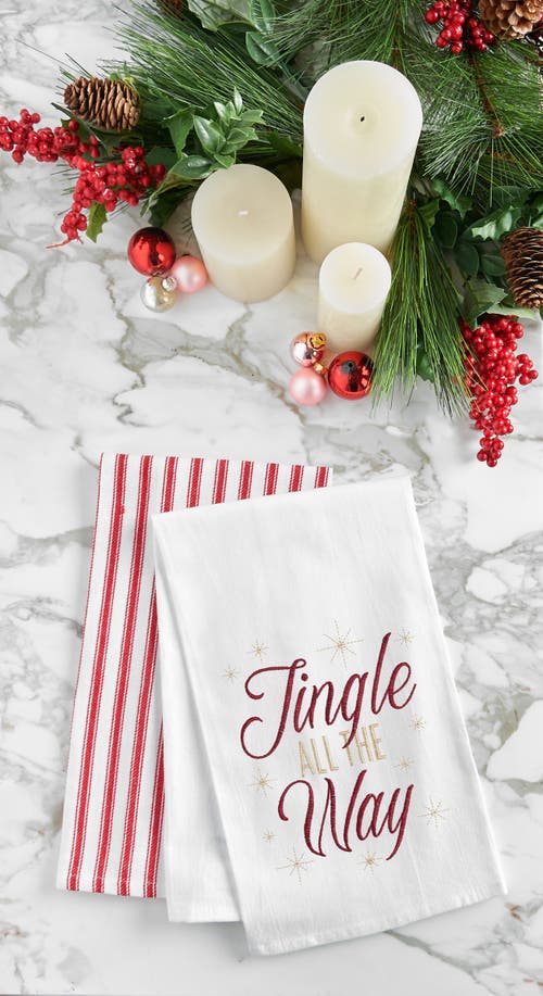 C & F Home C&f Home Jingle All The Way Towel In White