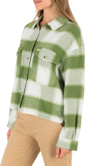 Roam Boxy Flannel Button-Up Shirt