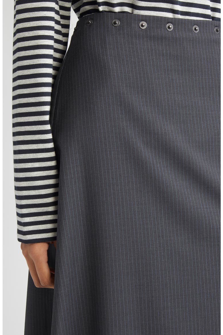 Boni A-Line Midi Skirt, Alternate, color, DARK GREY