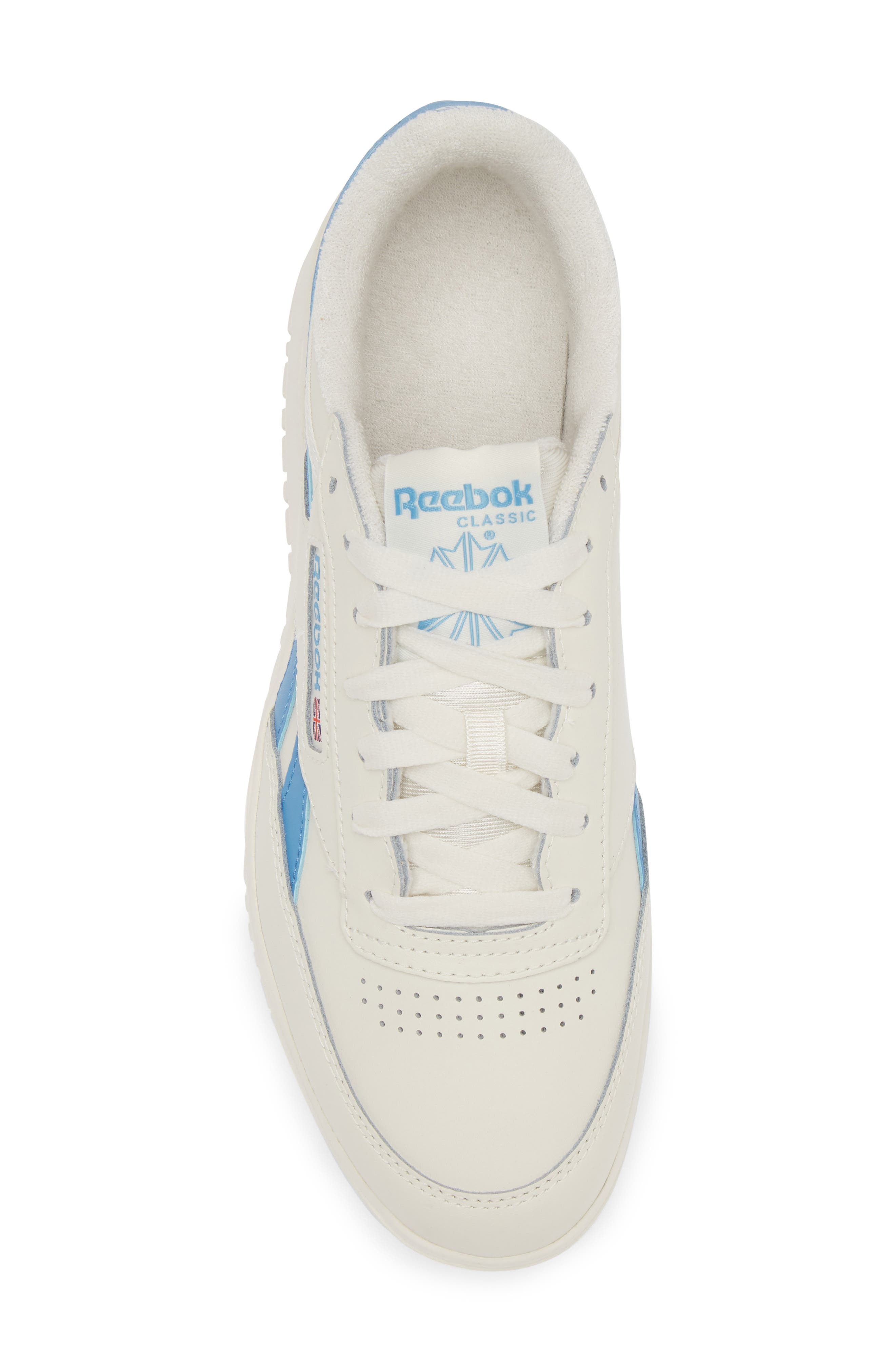 Reebok Club C Double Platform Sneaker, Alternate, color, Chalk Chalk Blue