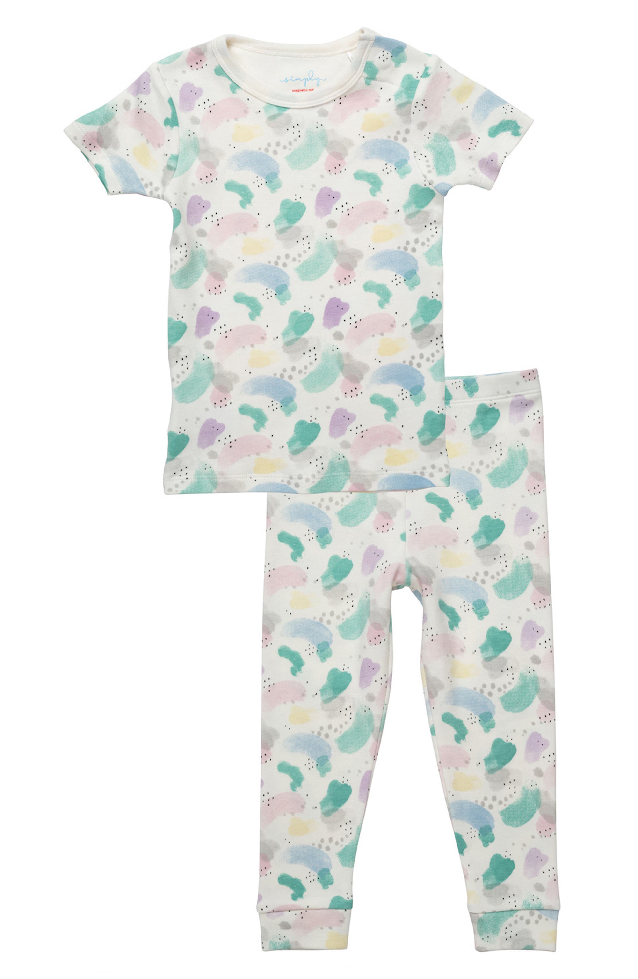 Magnetic Me Kids' Watercolor Printed Magnetic Pajamas