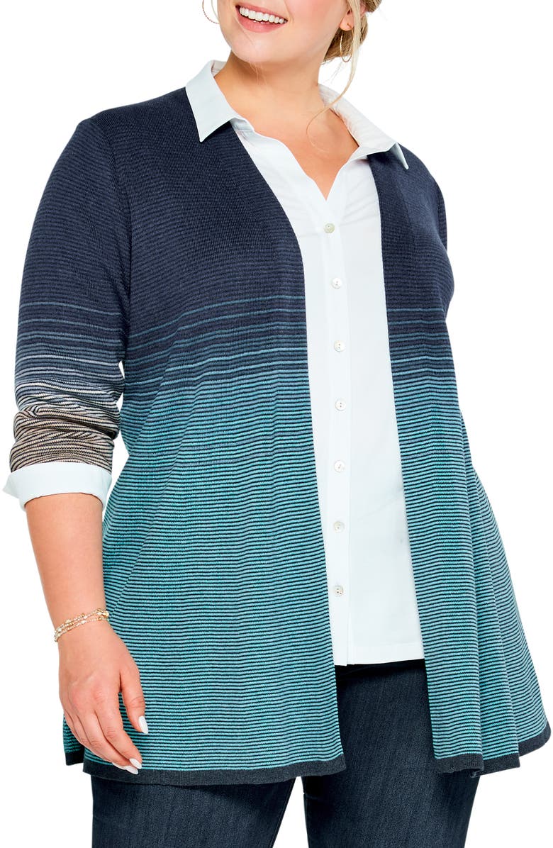NIC+ZOE Ombré Sky Twirl Cardigan, Main, color,