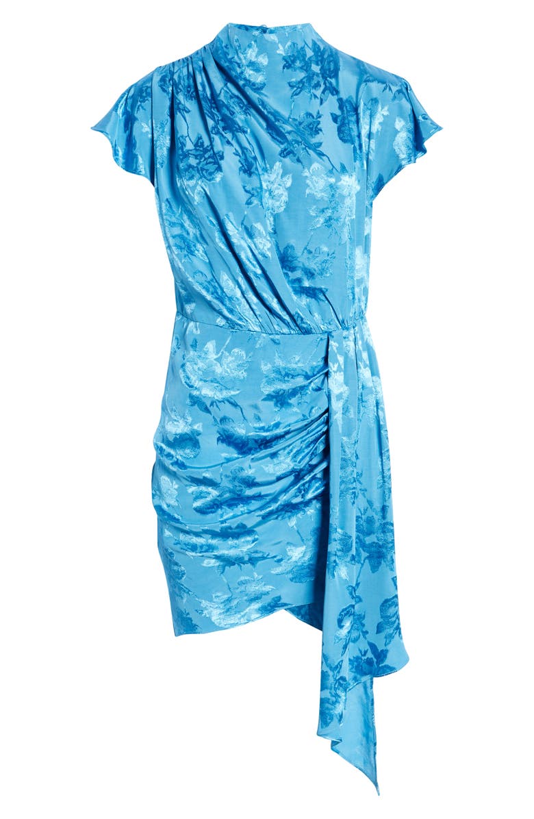 Saylor Cindylou Satin Jacquard Cocktail Dress, Alternate, color, 