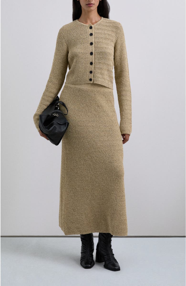 Scalpers Rusticknit Cardigan, Alternate, color, Taupe