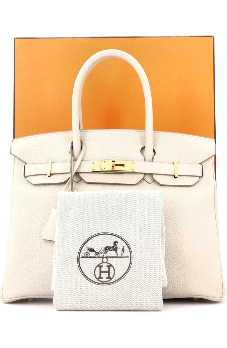 Pre-Owned Hermes Birkin Handbag Light Togo with Gold Hardware 30, Alternate, color,