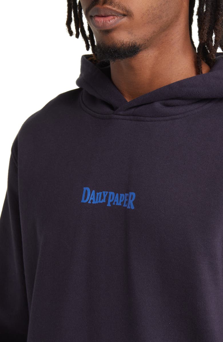 DAILY PAPER Rami Cotton Graphic Hoodie, Alternate, color,