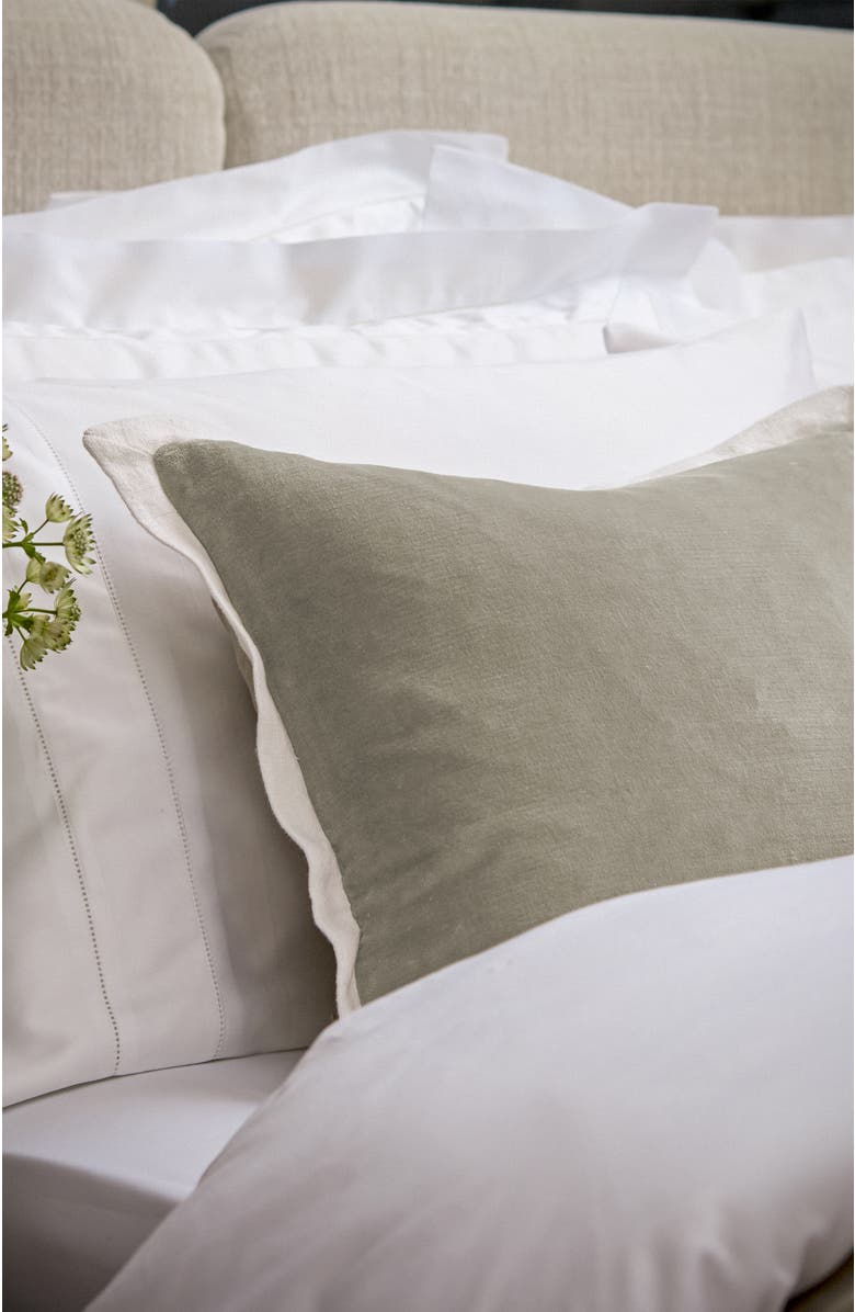 CHRISTY Eltham Luxury Velvet Cotton Cushion, Alternate, color, Sand