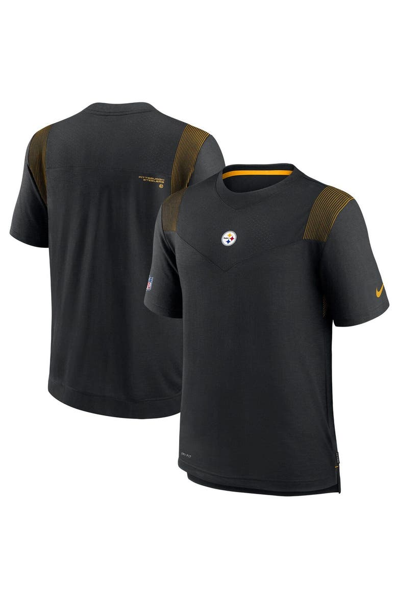 Men's Nike Black Pittsburgh Steelers Sideline Player UV Performance T-Shirt, Main, color, Black