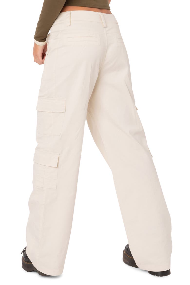 Zuri Cotton Twill Cargo Pants, Alternate, color, BEIGE