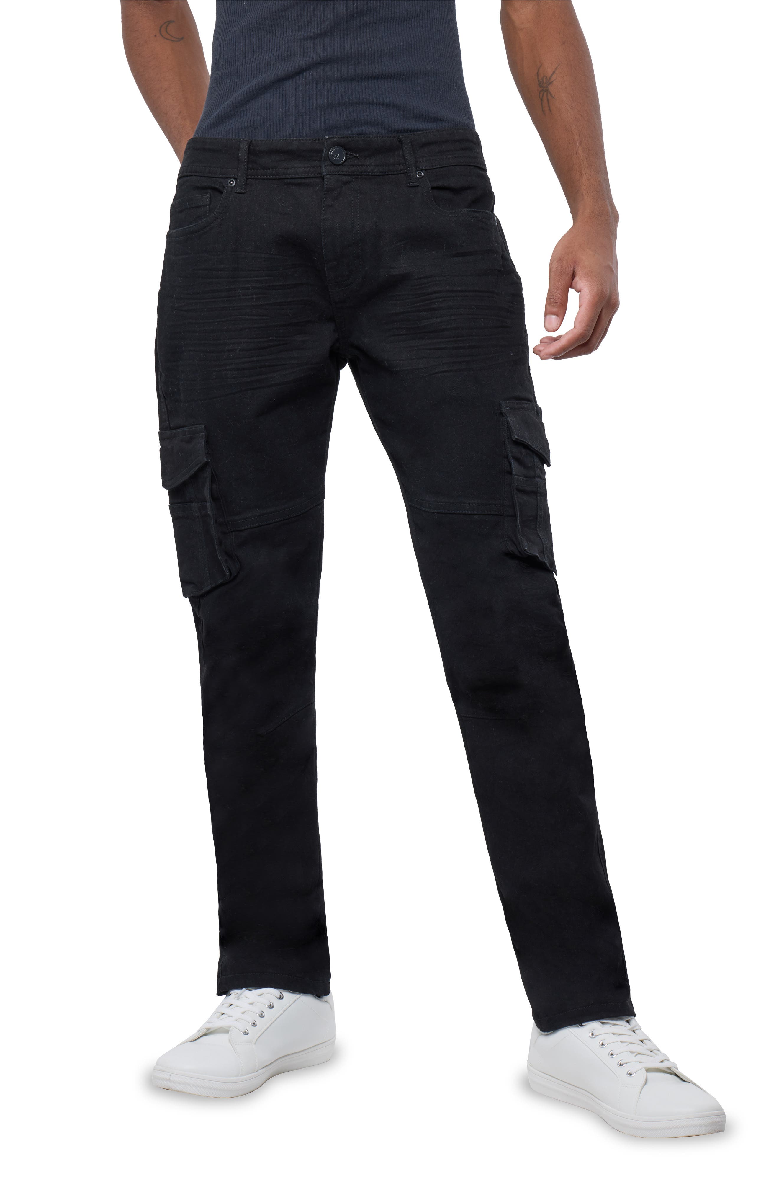 XRAY Slim Fit Cargo Pocket Denim Jeans