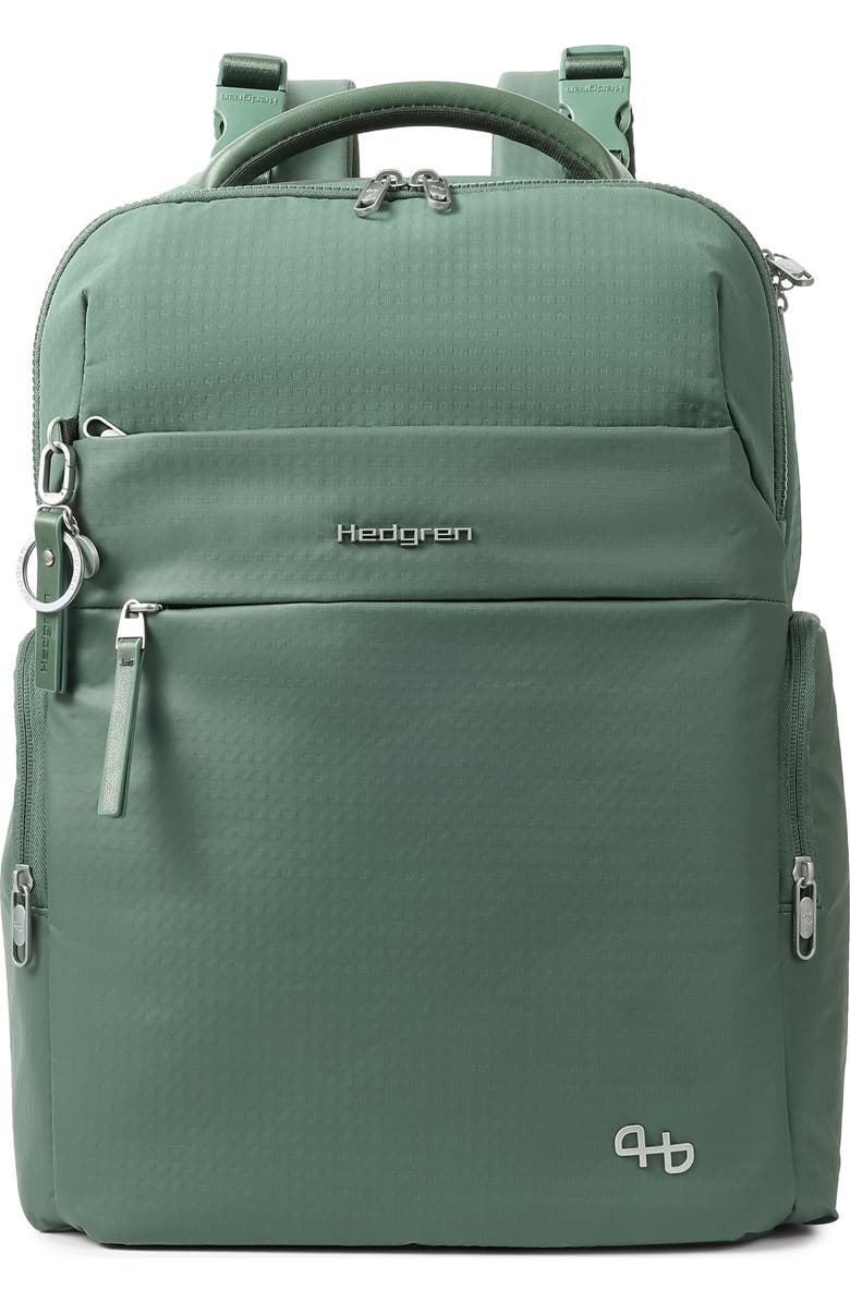 Hedgren Tsutsumi Diaper Backpack, Main, color, Duck Green