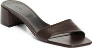 The Row Chocolate Block Heel Sandal