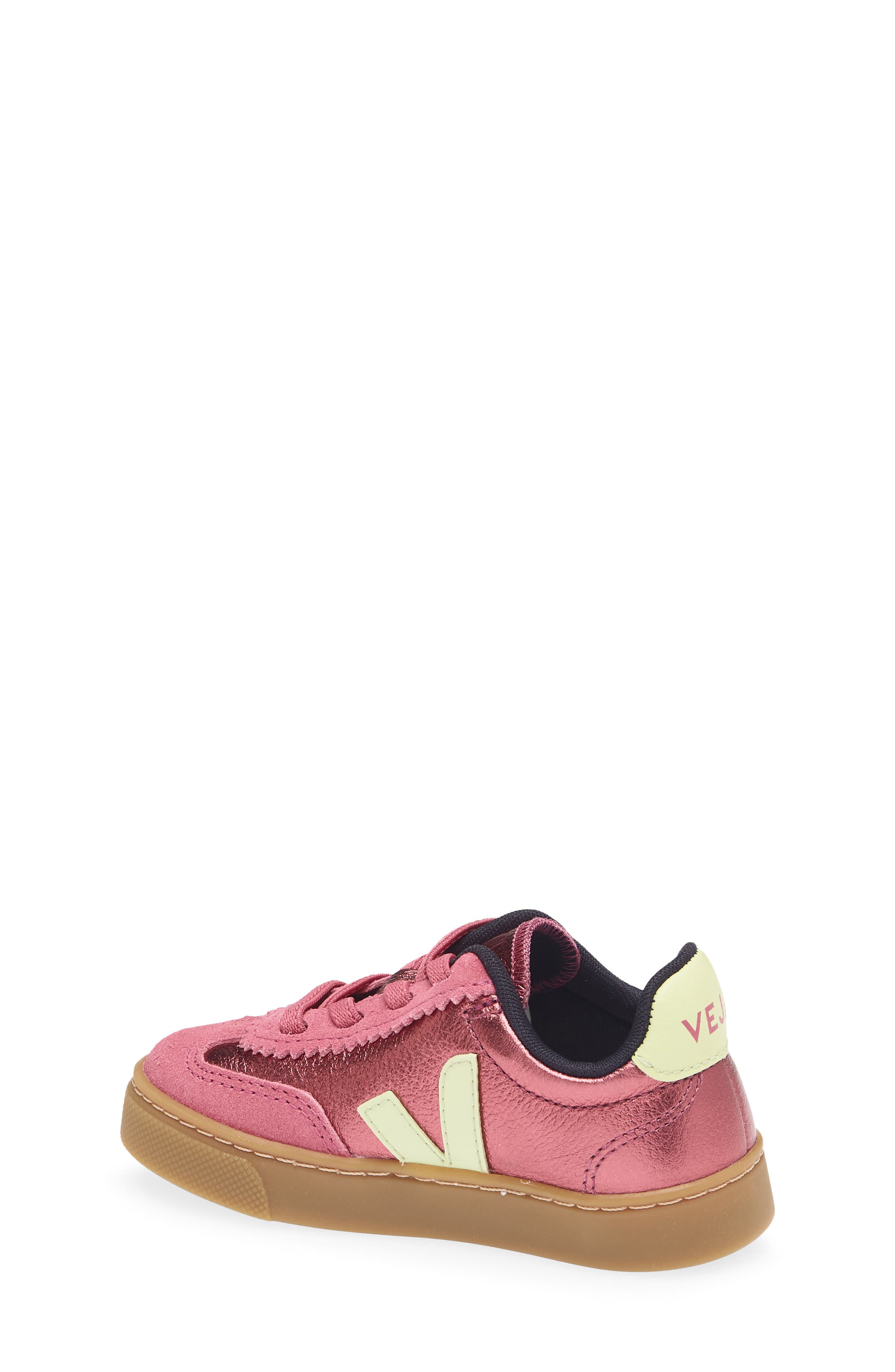 Kids' Small Volley Sneaker, Alternate, color, AZALEA LIMO