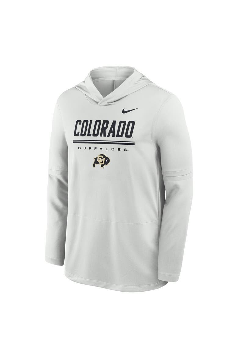 Men's Nike Gray Colorado Buffaloes 2026 Sideline Dri-FIT Lightweight Hooded Top, Alternate, color, Gray