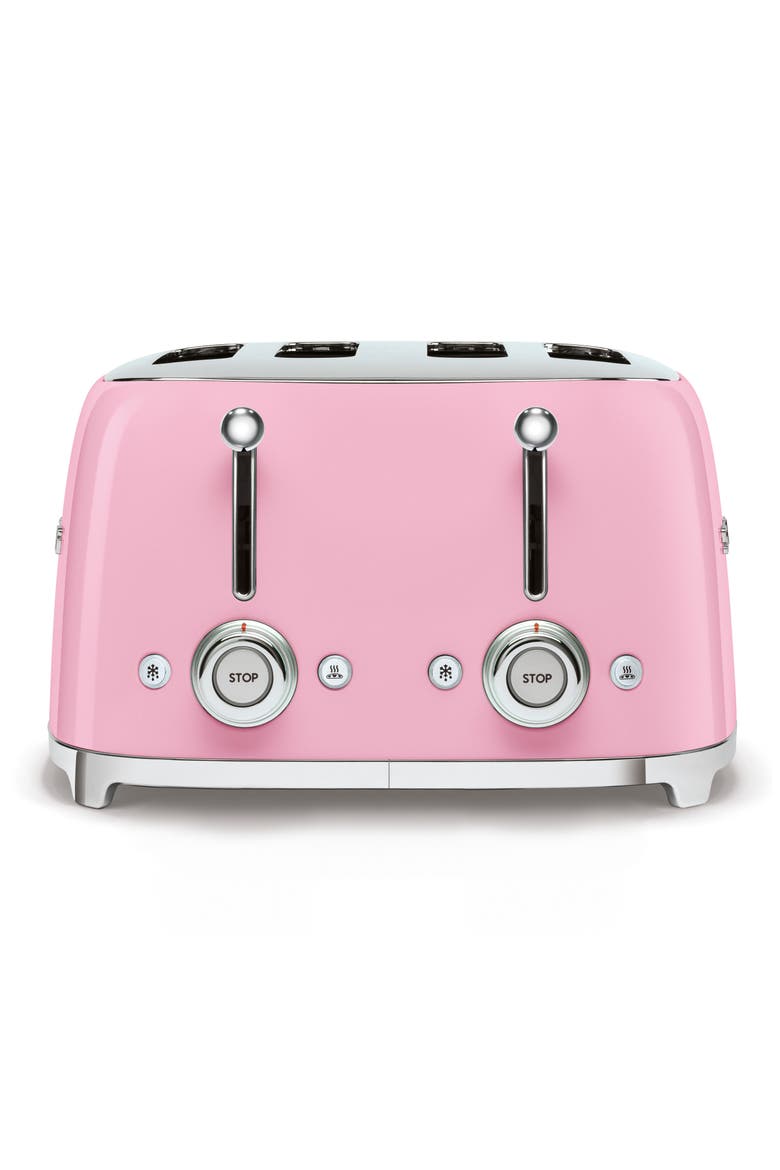 '50s Retro Style 4-Slice Toaster, Alternate, color, PINK
