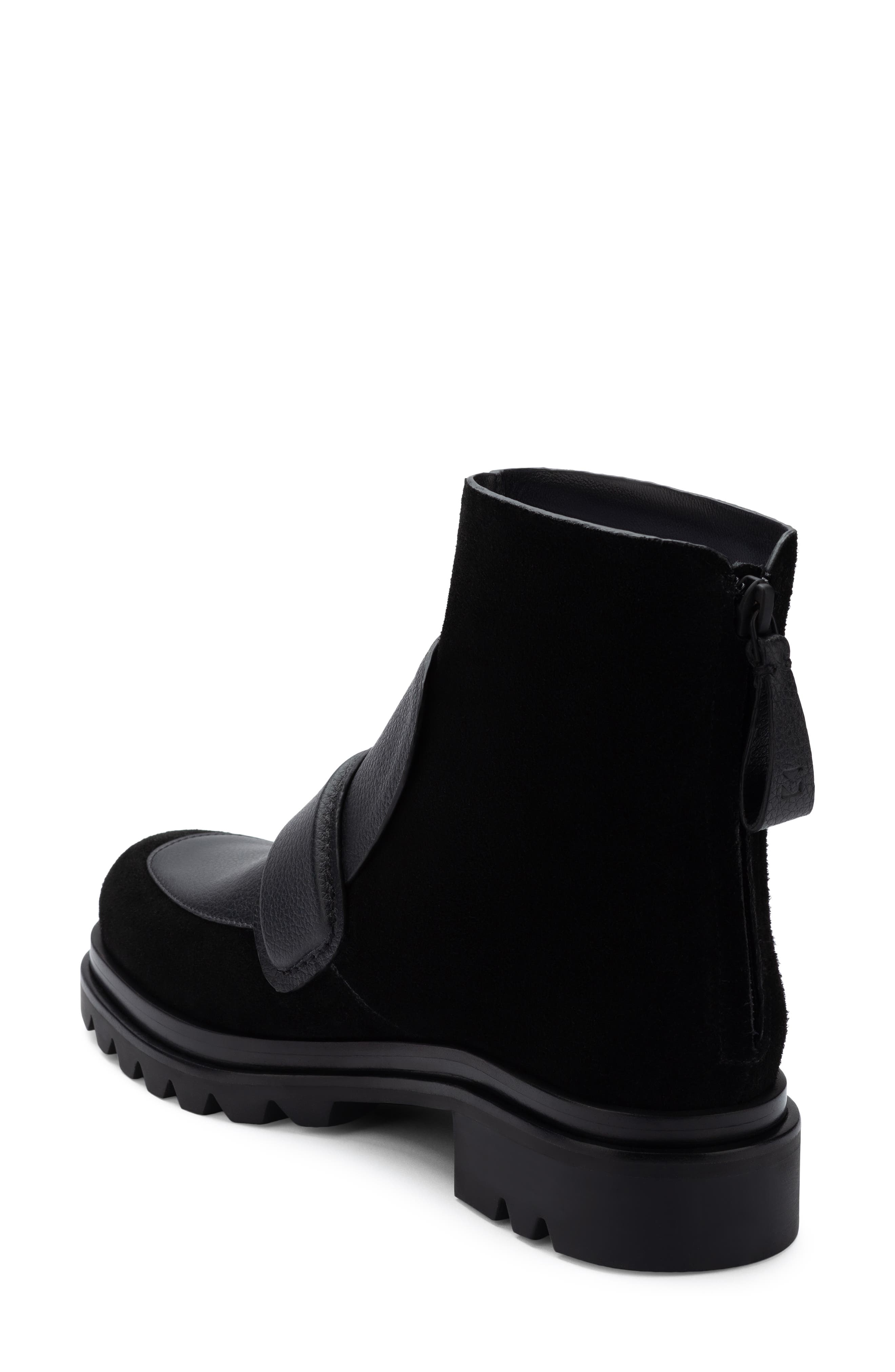 Mercedes Castillo Tumbled Leather Combat Boot, Alternate, color, 