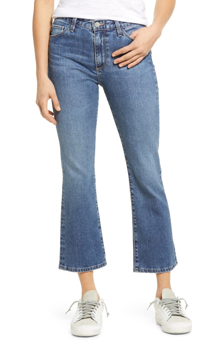 AG Jeans Jodi Ripped Crop Flare Jeans, Main, color,