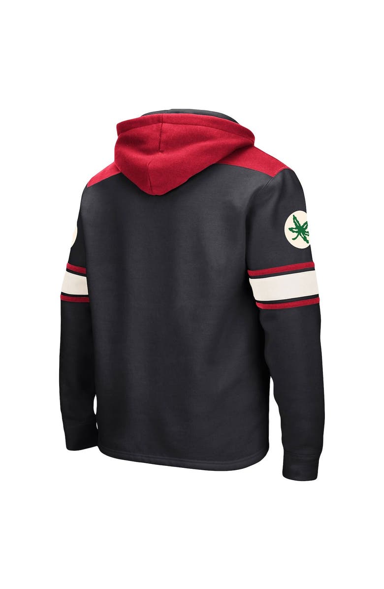 COLOSSEUM Men's Colosseum Black Ohio State Buckeyes 2.0 Lace-Up Pullover Hoodie, Alternate, color, Black