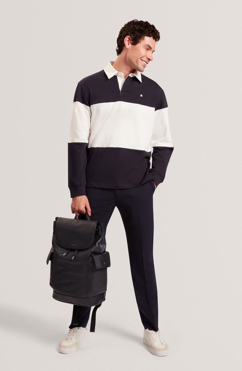 Ted Baker Traviss Long Sleeve Cotton Rugby Shirt, Alternate, color, 