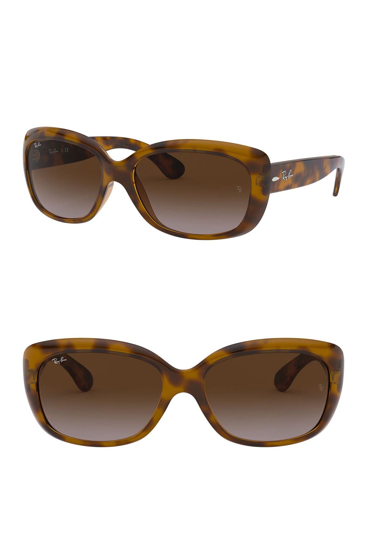 Ray-Ban 58mm Jackie Ohh Tortoise Square Sunglasses (Women) | Nordstromrack