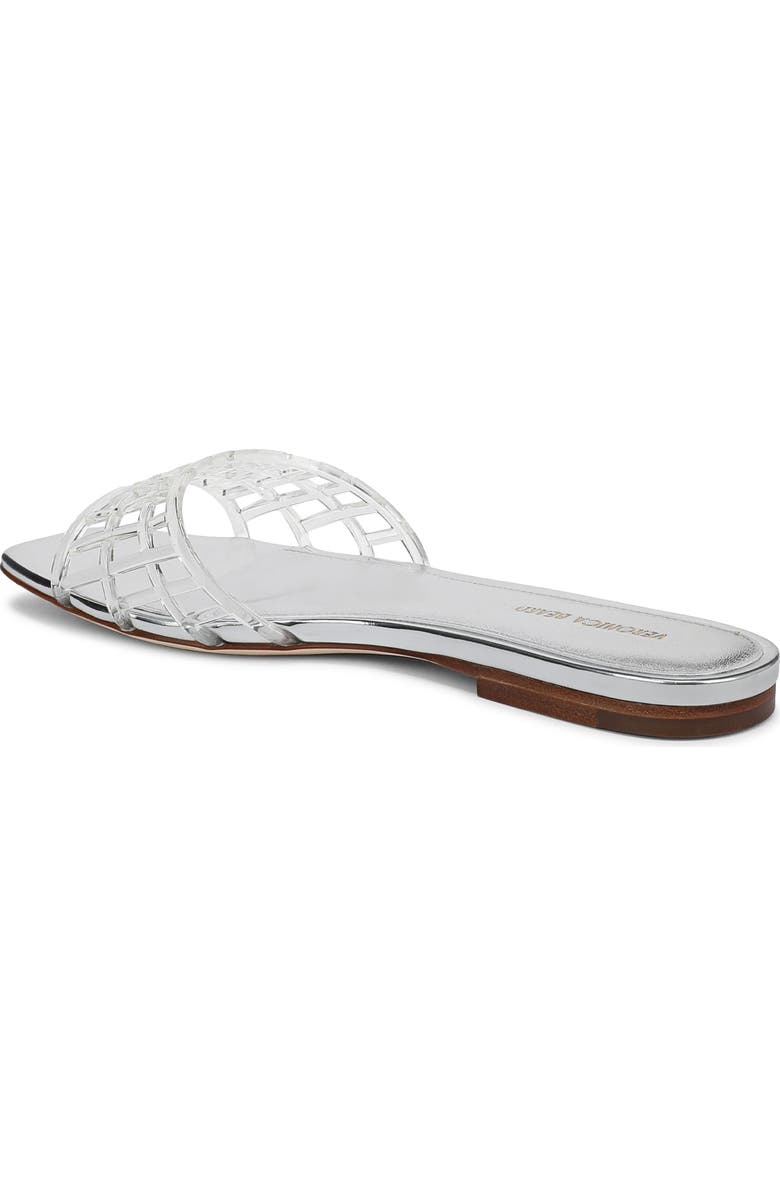 Veronica Beard Maris Jelly Slide Sandal, Alternate, color, Clear/ Silver