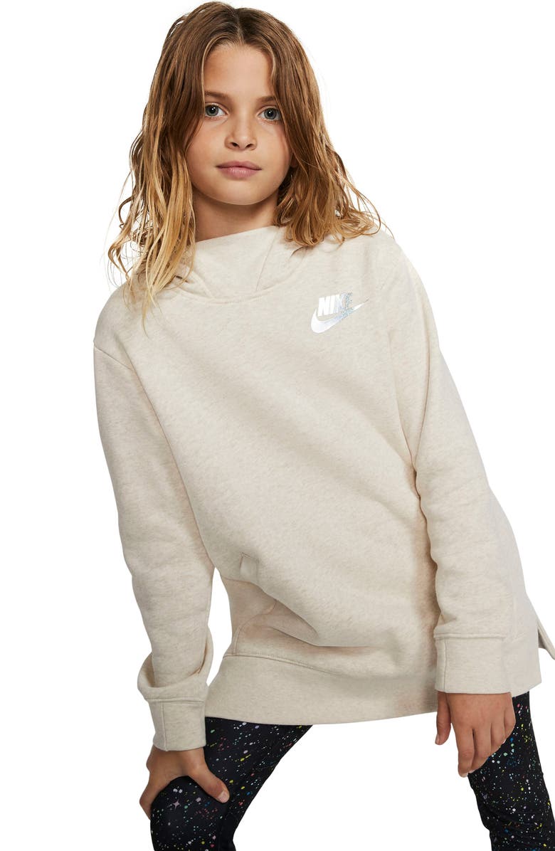 Nike Longline Fleece Hoodie, Alternate, color, 