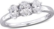 Julianna B. Lab Grown Diamond Oval 3-Stone Ring 14k