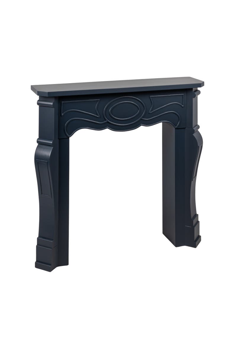 Victorian Decorative Fireplace Mantel, Main, color, Blue