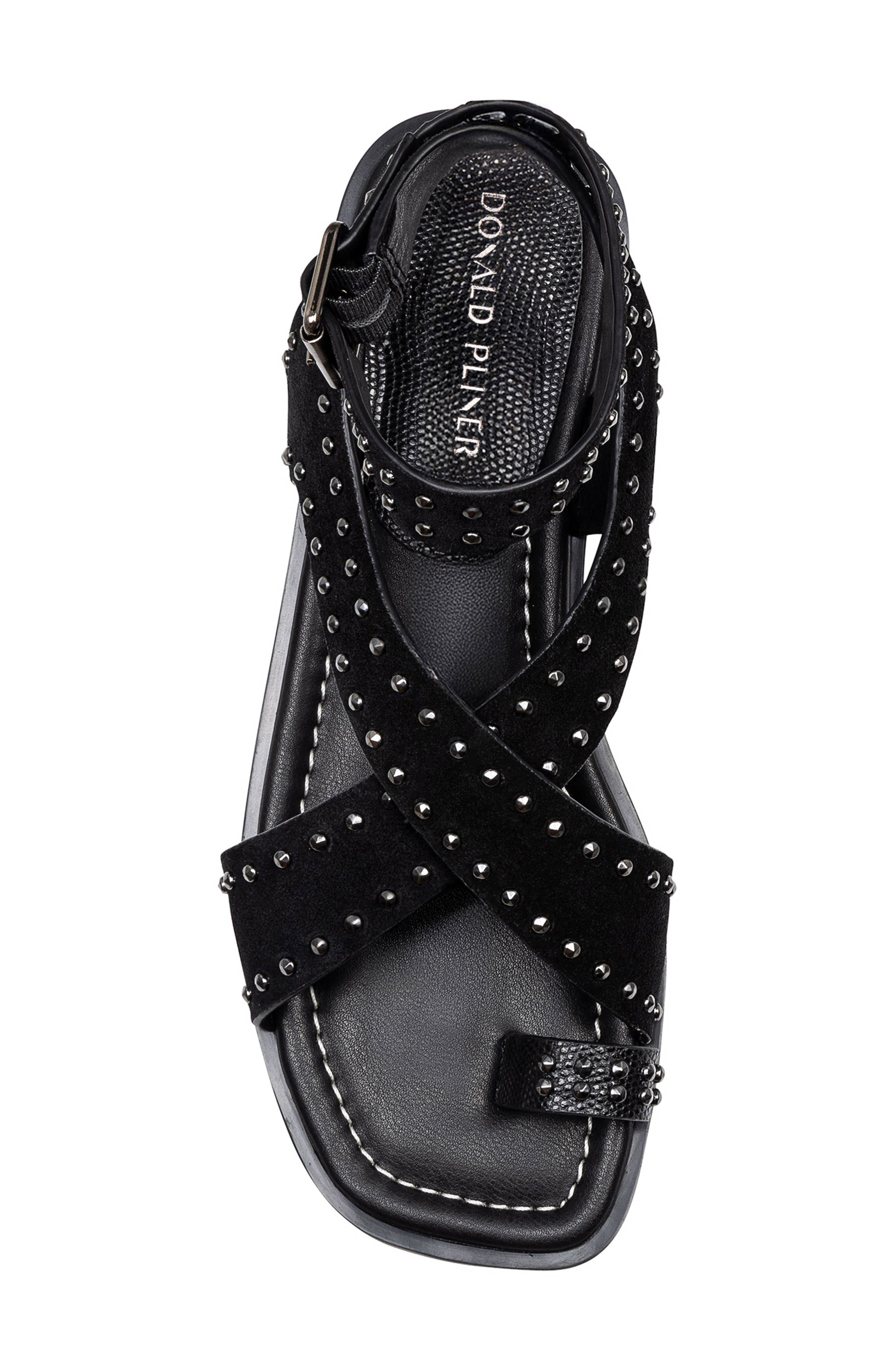 Donald Pliner Thalita Toe Loop Sandal, Alternate, color, Black