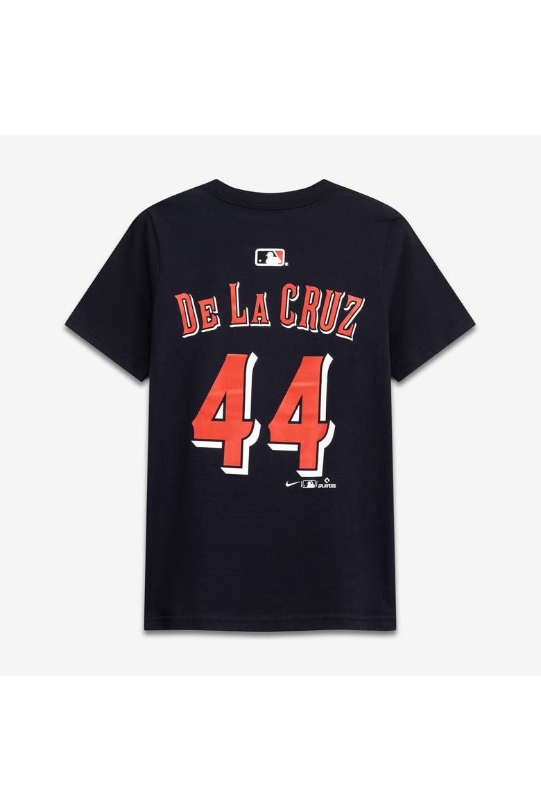 Youth Nike Elly De La Cruz Black Cincinnati Reds Name & Number T-Shirt, Alternate, color, Black