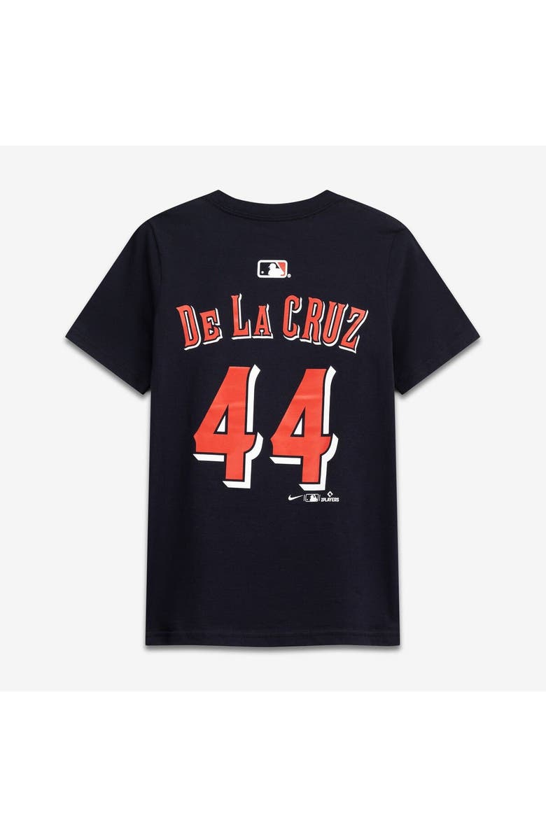 Nike Youth Nike Elly De La Cruz Black Cincinnati Reds Name & Number T-Shirt, Alternate, color, Black