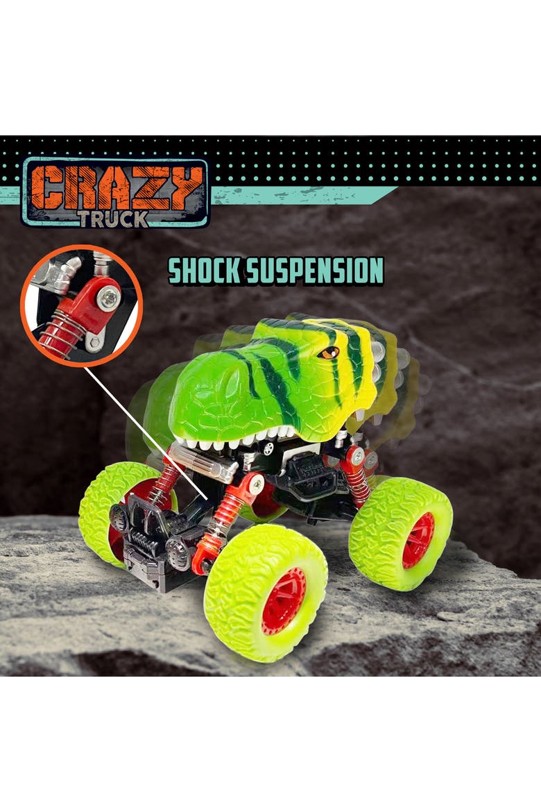 Big Wheels Dinosaur Truck, Alternate, color, Multicolored