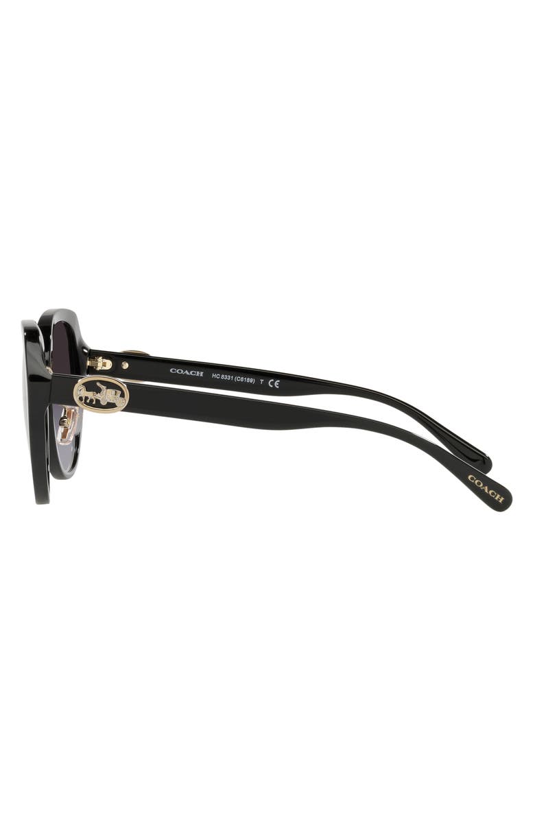 COACH 55mm Round Core Sunglasses, Alternate, color,