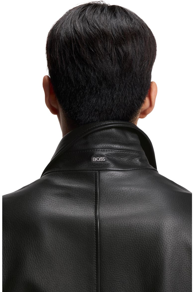 Mapson Lambskin Leather Jacket, Alternate, color, BLACK