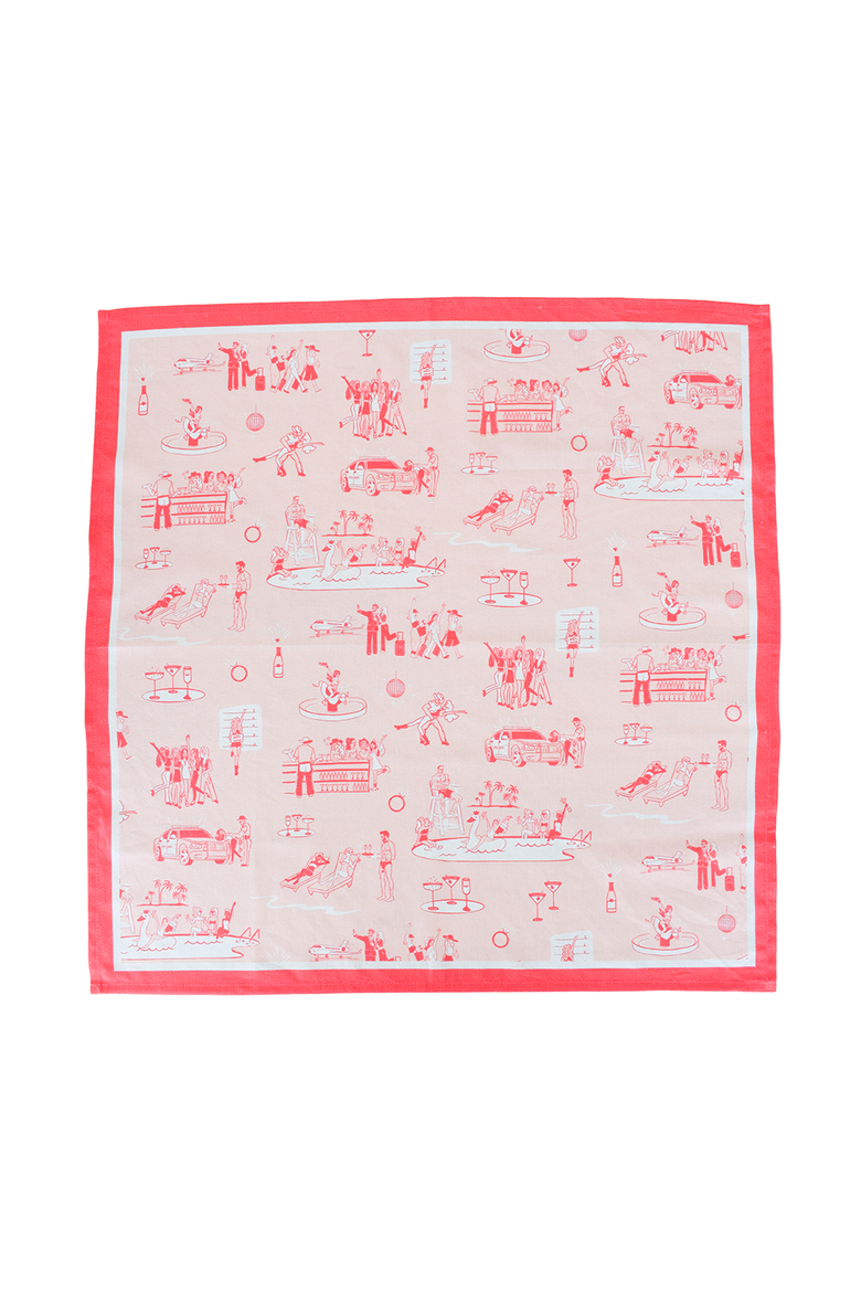 Camp Bachelorette Bandana, Main, color, Camp Scenes