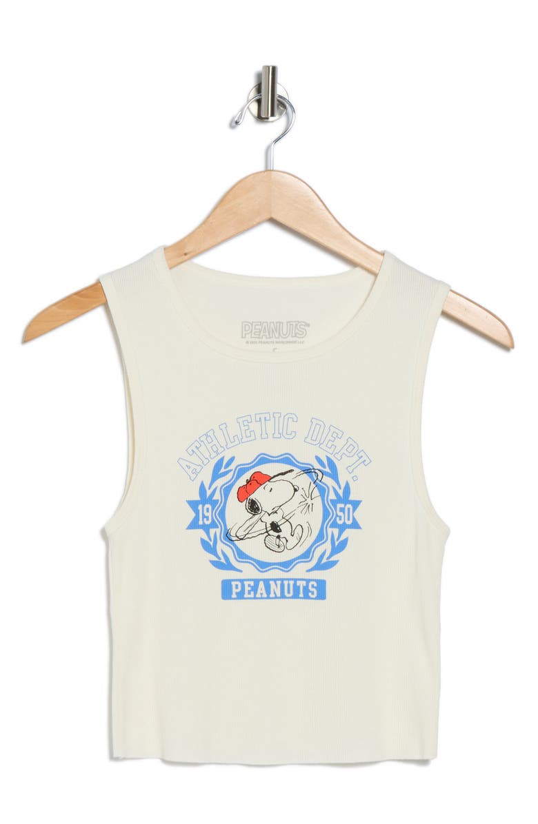 Hi Res Peanuts Athletic Dept Cotton Graphic Tank Top, Alternate, color,