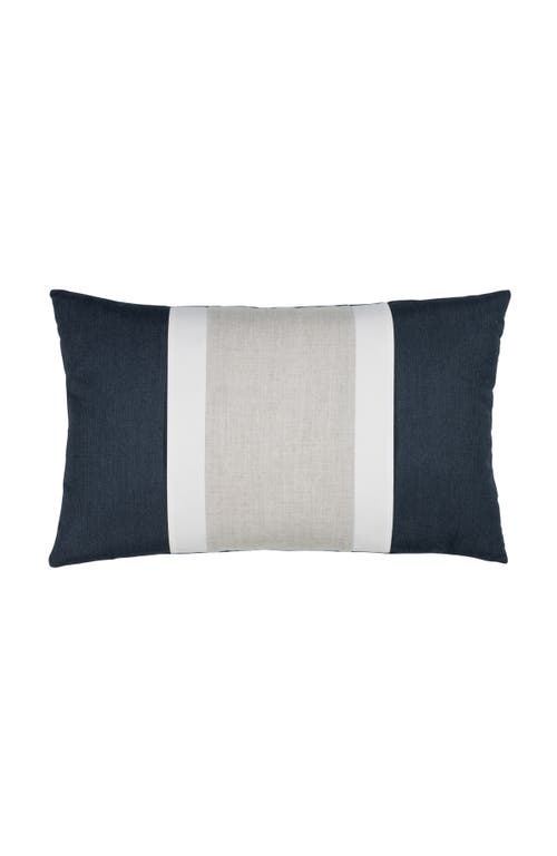 Elaine Smith Nevis Panelled Dimensional Banded Indoor & Outdoor Woven Accent Pillow