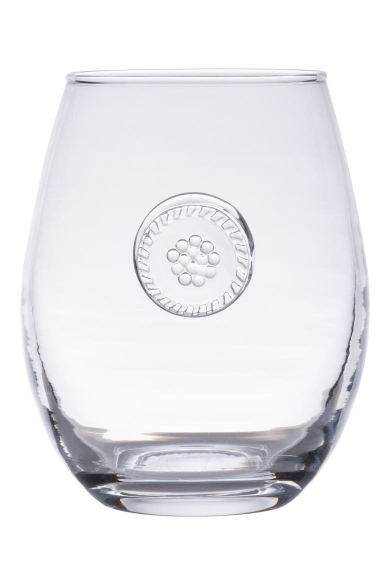 Berry & Thread Stemless White Wine Glass, Main, color, CLEAR