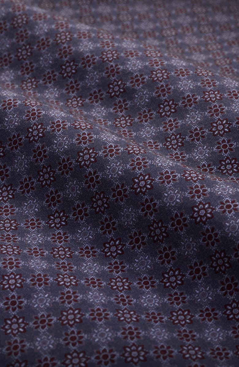 Bugatchi James OoohCotton<sup>®</sup> Print Button-Up Shirt, Alternate, color, Anthracite