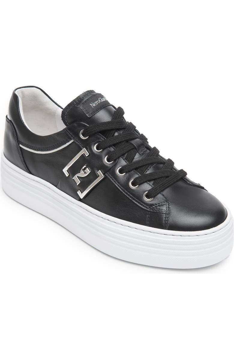 NeroGiardini Logo Plate Skate Sneaker, Main, color,