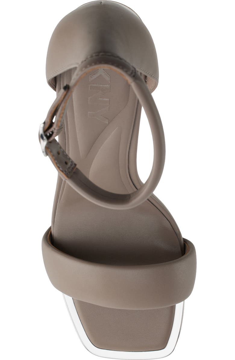 DKNY Scarla Ankle Strap Sandal, Alternate, color, Ash