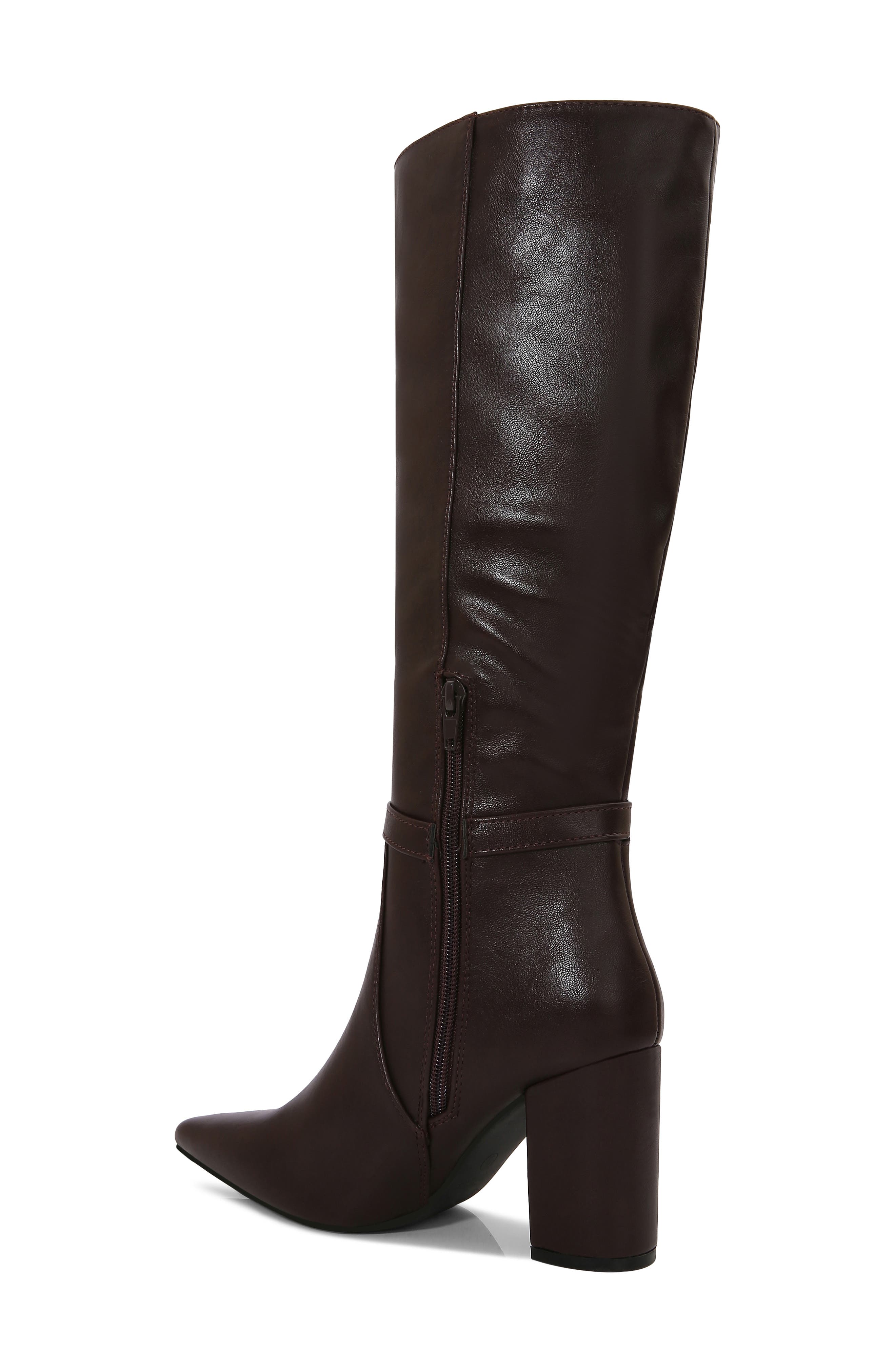 Arkady Block Heel Riding Boot, Alternate, color, BROWN